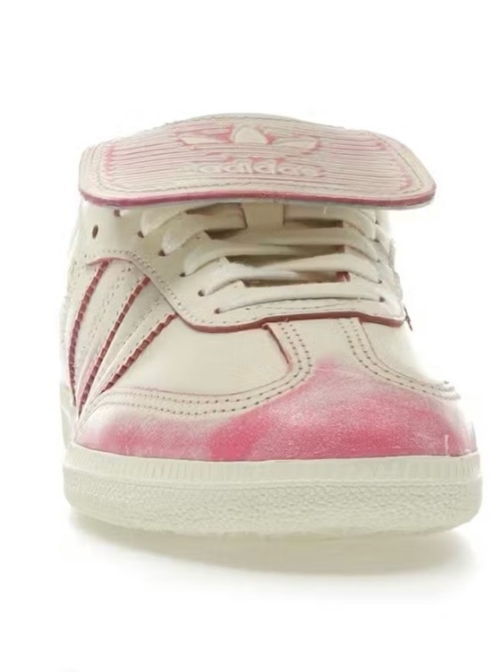 adidas Women’s Samba Cream Pink Faded Sneakers Fold Over Tongue 9.5 Casual Comfy